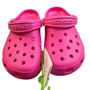 CROCS Unisex Adult Classic Clog in Juice Hot Pink Women's 8